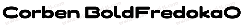 Corben BoldFredokaOn字体转换